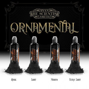 Краска World Famous Tattoo Ink Ryan Smith Ornamental Ink Set (4 пигмента)